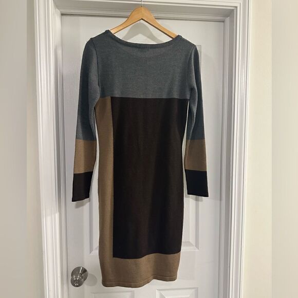 Venus Color Block Wool Blend Sweater Dress size small - Picture 2 of 5